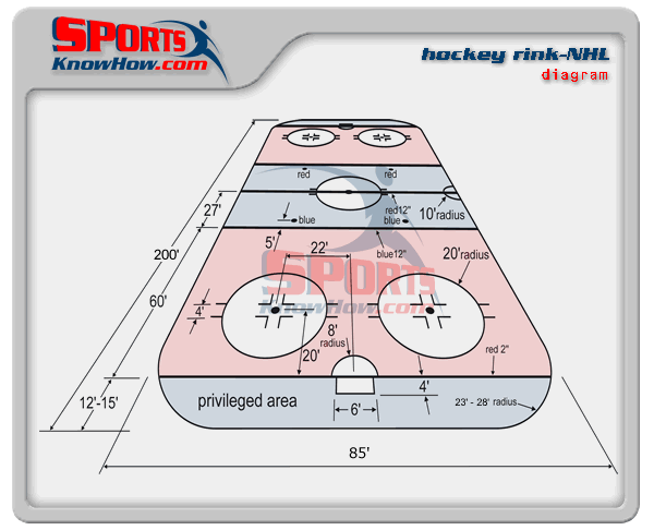 hockey arena dimensions